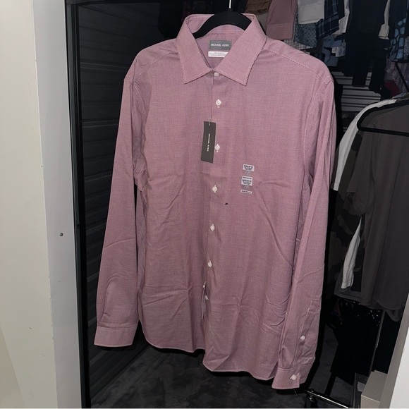 New Michael Kors Airsoft Stretch Dress Shirt - Picture 4 of 7